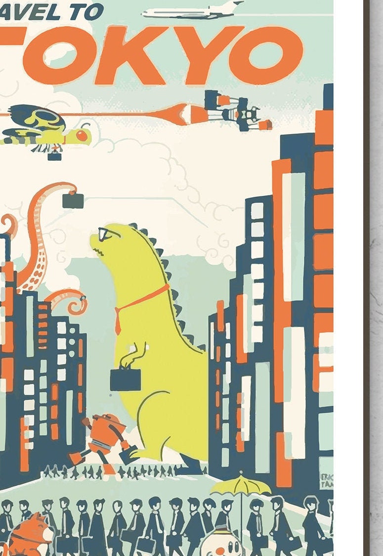 Restored Vintage Tokyo Poster / Print / Japan Travel Print / Etsy UK