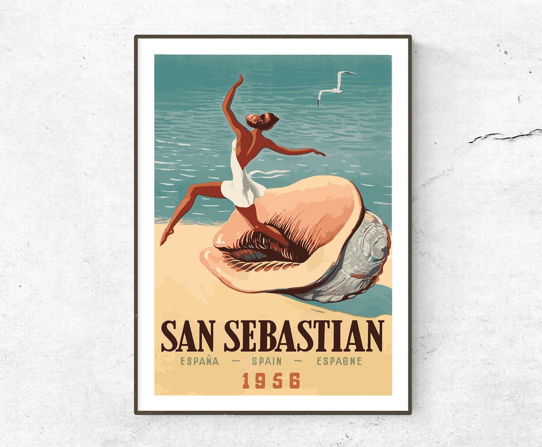 Tirage Photographique Argentique Vintage - San Sebastian, Espagne - Circa 1900 - Format 9x12 Cm - Original