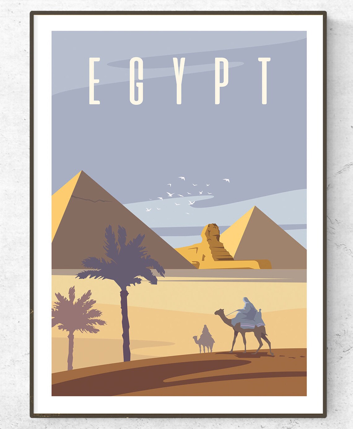 Egypt Poster / Print / Egypt Travel Print / Fashion Print / Etsy