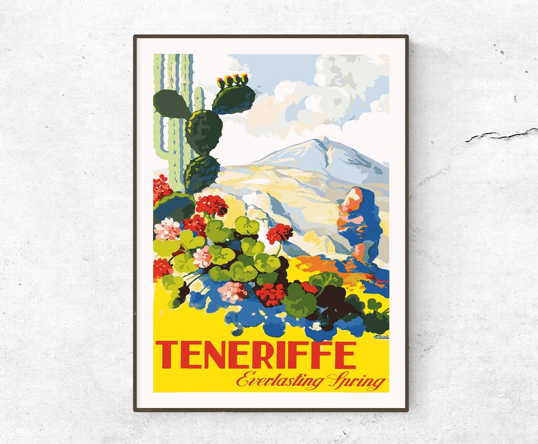 TENERIFE îLES FORTUNéES Ruck-POSTER HQ 40x60cm d'une AFFICHE