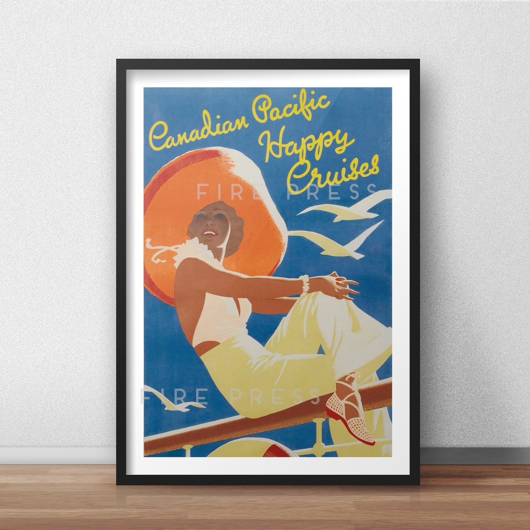 Restored Canada Pacific Poster / Print / Canada Travel Print / Travel
