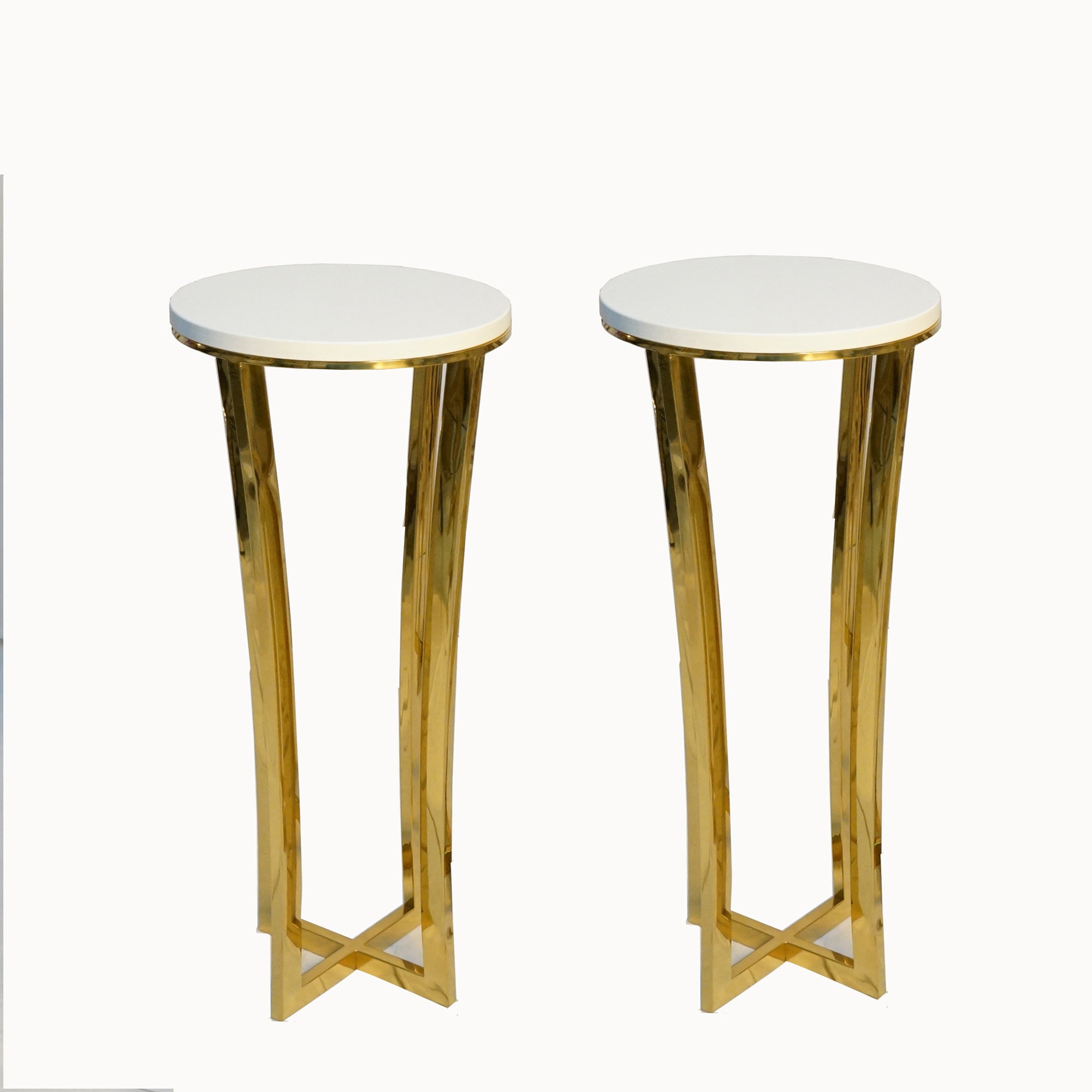 Gold Pedestal Stand With Table Top for Wedding Events Cake Etsy