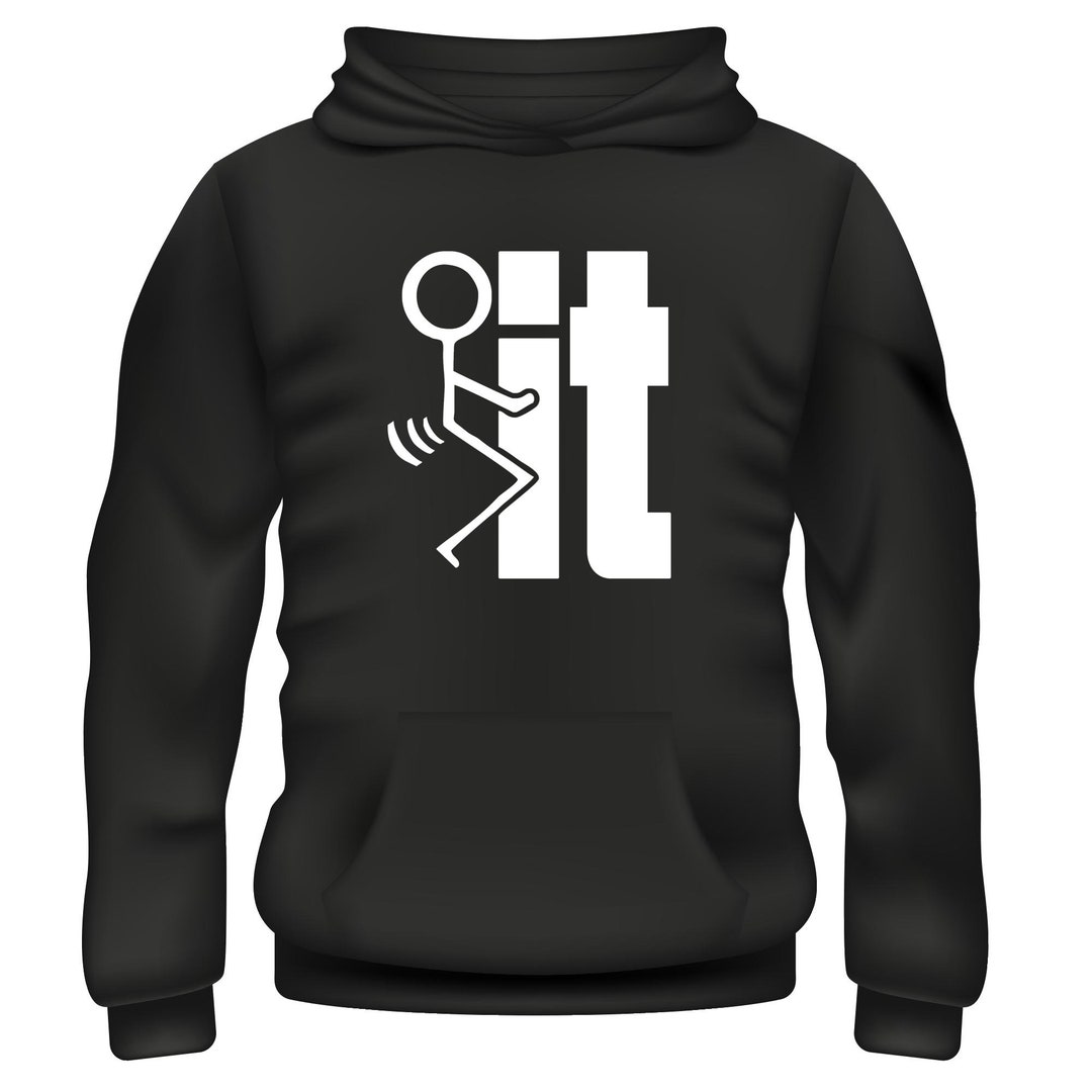 Fuk It Stickman Funny Crude Offensive Novelty Hoodie - Etsy
