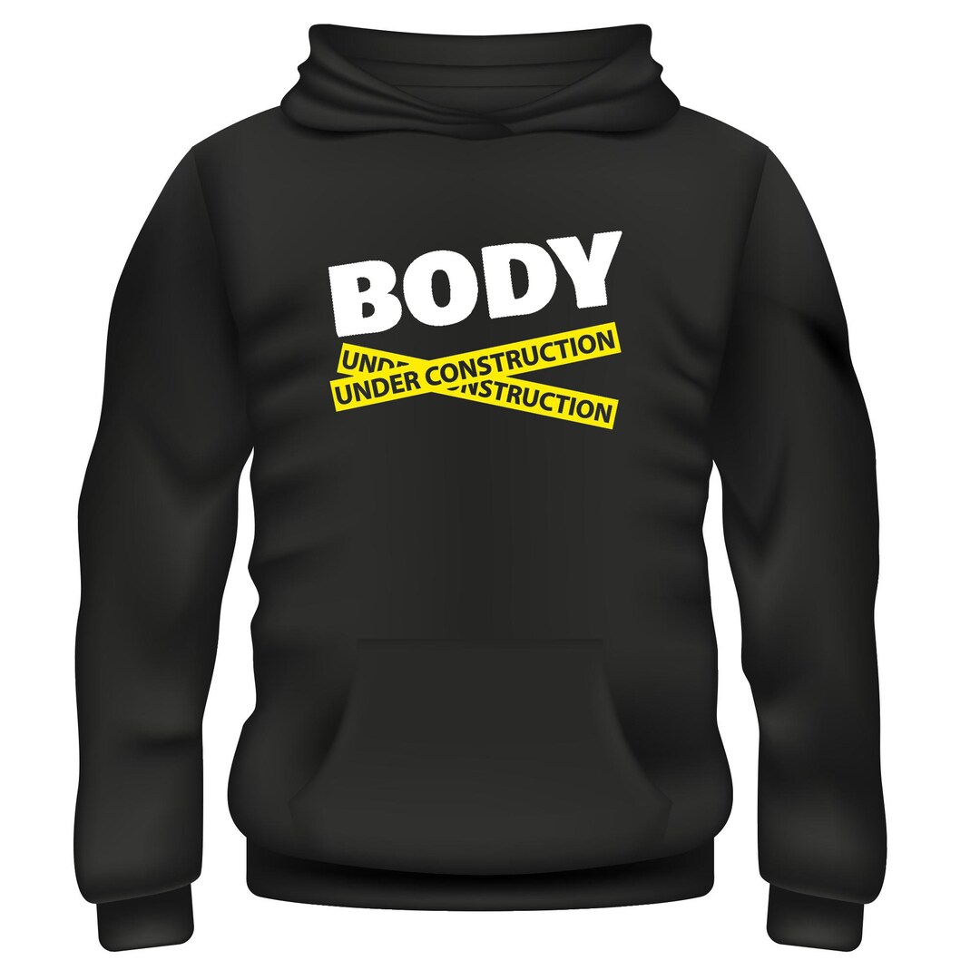 Body Under Construction Gym Bodybuilder Weights Train Workout Gains