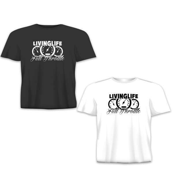 T-Shirt Full Throttle Custom Cycles - Noir, Taille XL Homme - Fruit Of The Loom - Occasion