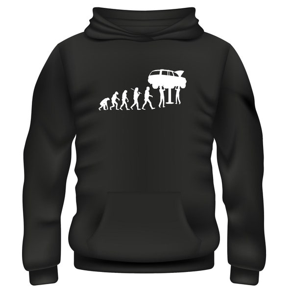 Evolution Of A Car Mechanic Evolution Of Human Mankind Funny Science Hoodie
