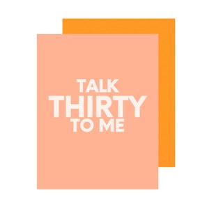 30th Birthday Greeting Card | Thirty, flirty and thriving card, Happy birthday card, 30th birthday card,