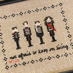 Black Parade Long Live Pattern - My Chemical Romance 2025 Cross Stitch