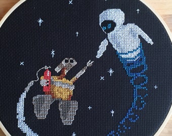 Wall E Cross Stitch Etsy