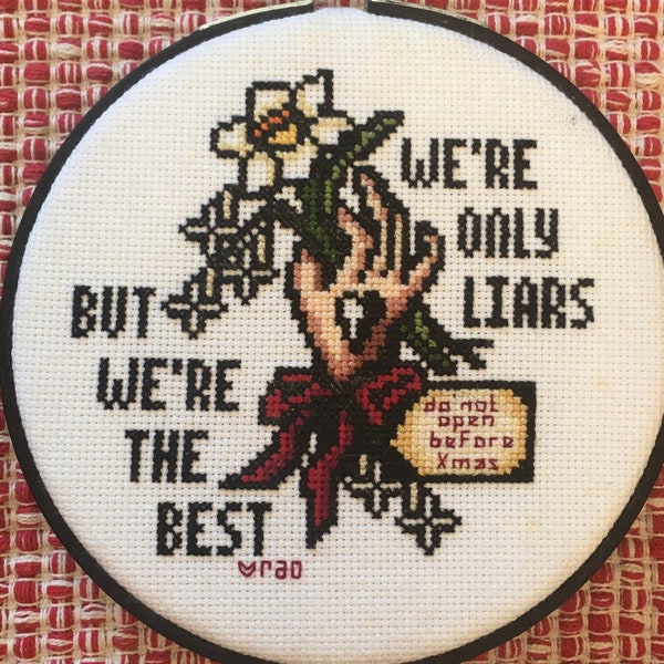 We’re Only Liars Fall Out Boy Our Lawyers Made Us... Cross Stitch Pattern - 3 Colorways