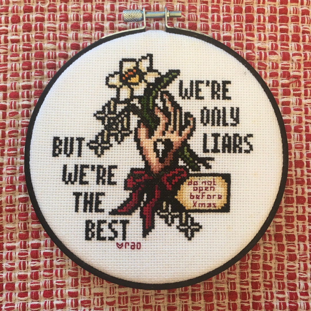 Pattern For Liar We’re Only Liars Pattern - Fall Out Boy Cross Stitch (3 Colorways) - Etsy
