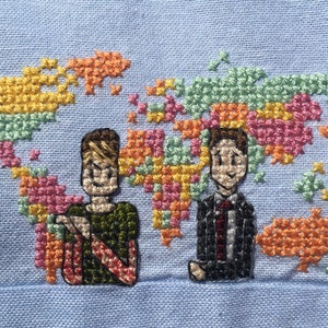 Seth und Stefon Pattern - Samstag Nacht Live Kreuzstich