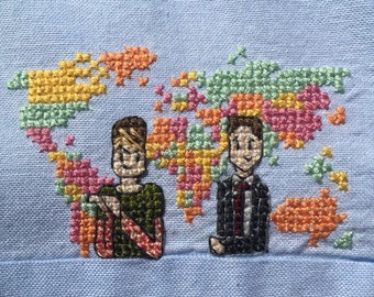 Seth and Stefon Saturday Night Live Cross Stitch Pattern