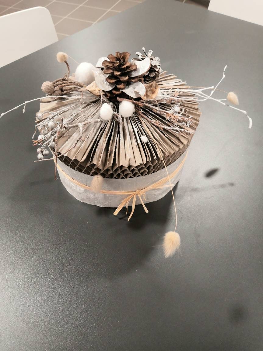 Centre de Table Naturel avec Matières Recyclées Pour Intérieurs Zen