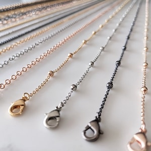 Sunglasses Chain & Necklace - 18ct Gold, Silver, Rose Gold, Gunmetal Plated - Mask, Glasses, Sunglasses Holder