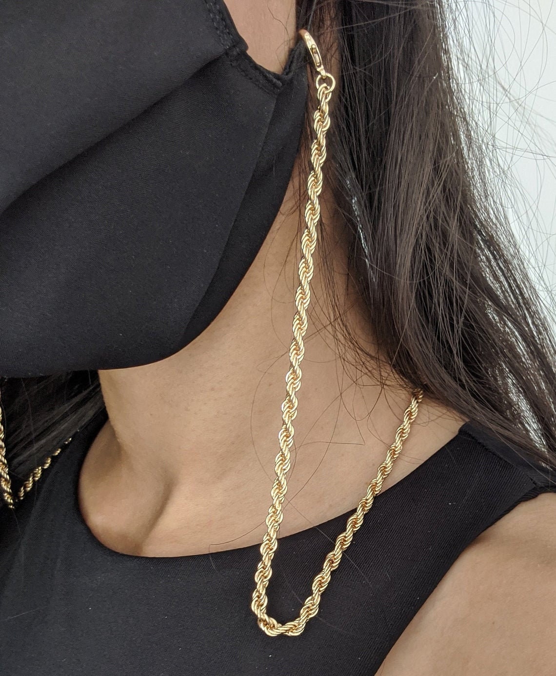 Sunglasses Chain & Necklace 18ct Gold Silver Rose Gold Etsy UK