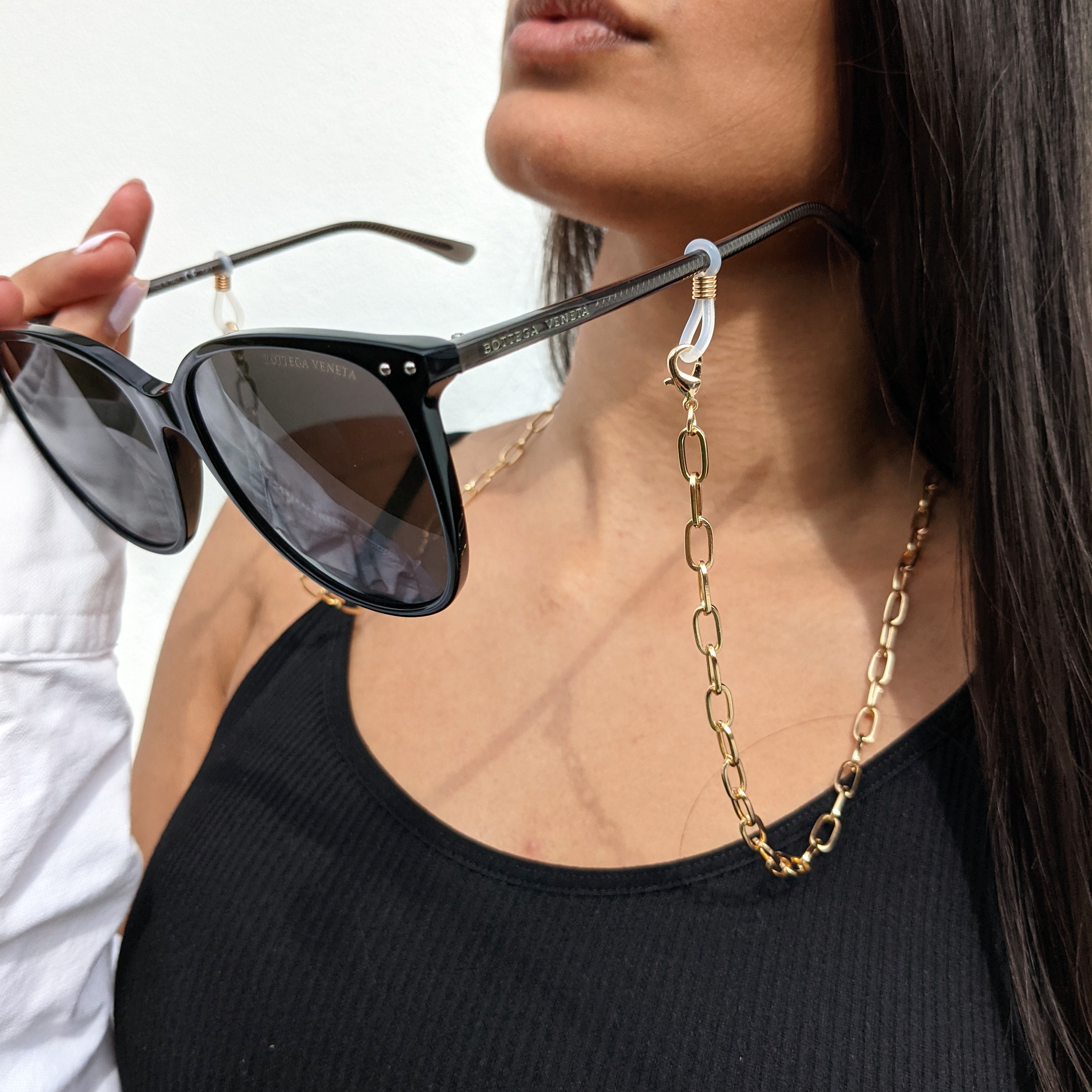 Sunglasses Chain & Necklace 18ct Gold Silver Rose Gold Etsy UK
