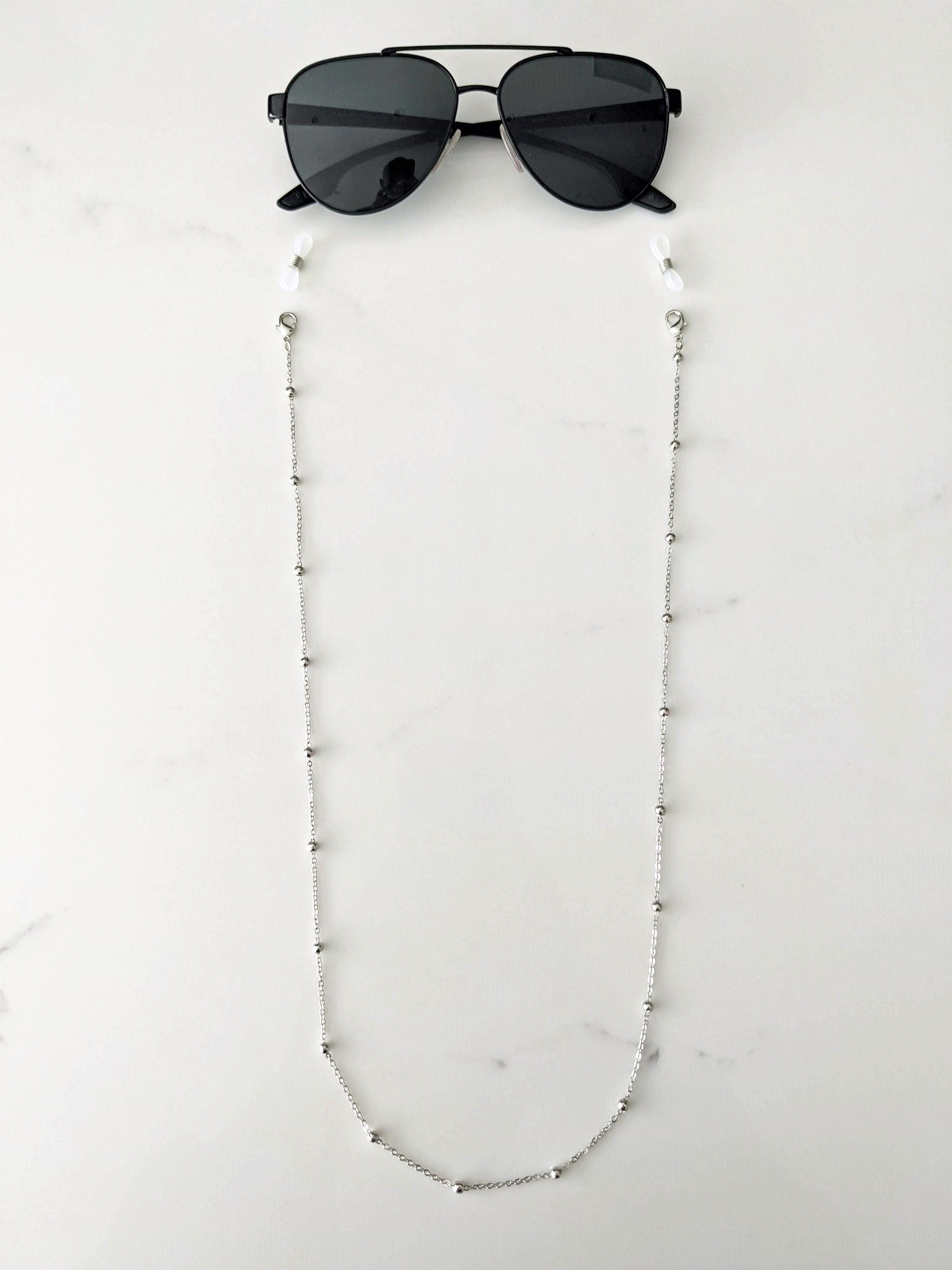 Sunglasses Chain & Necklace 18ct Gold Silver Rose Gold Etsy UK