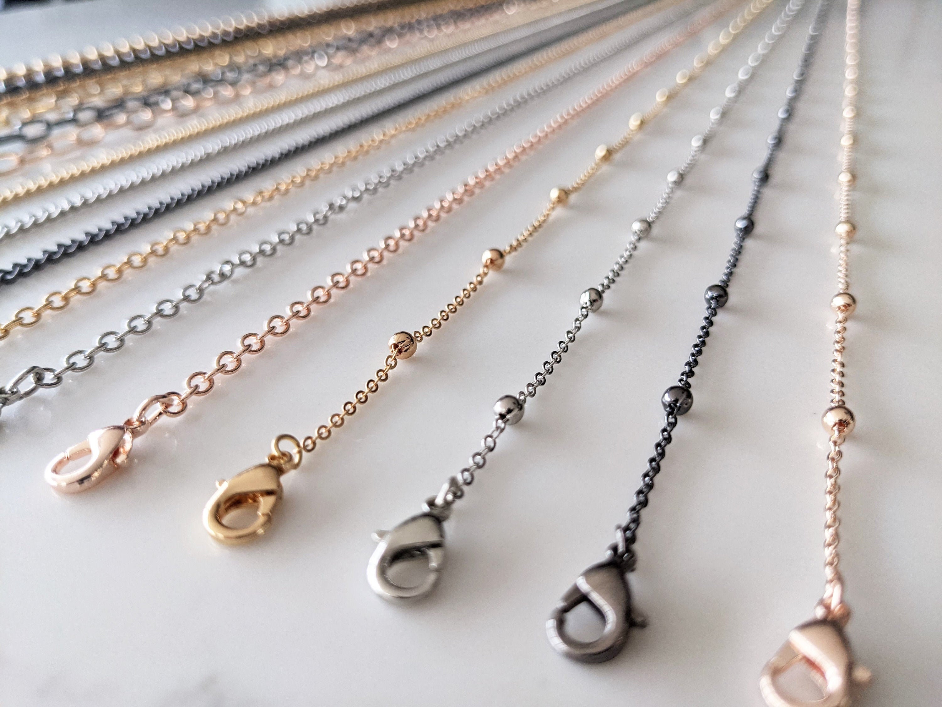 Sunglasses Chain & Necklace 18ct Gold Silver Rose Gold Etsy UK