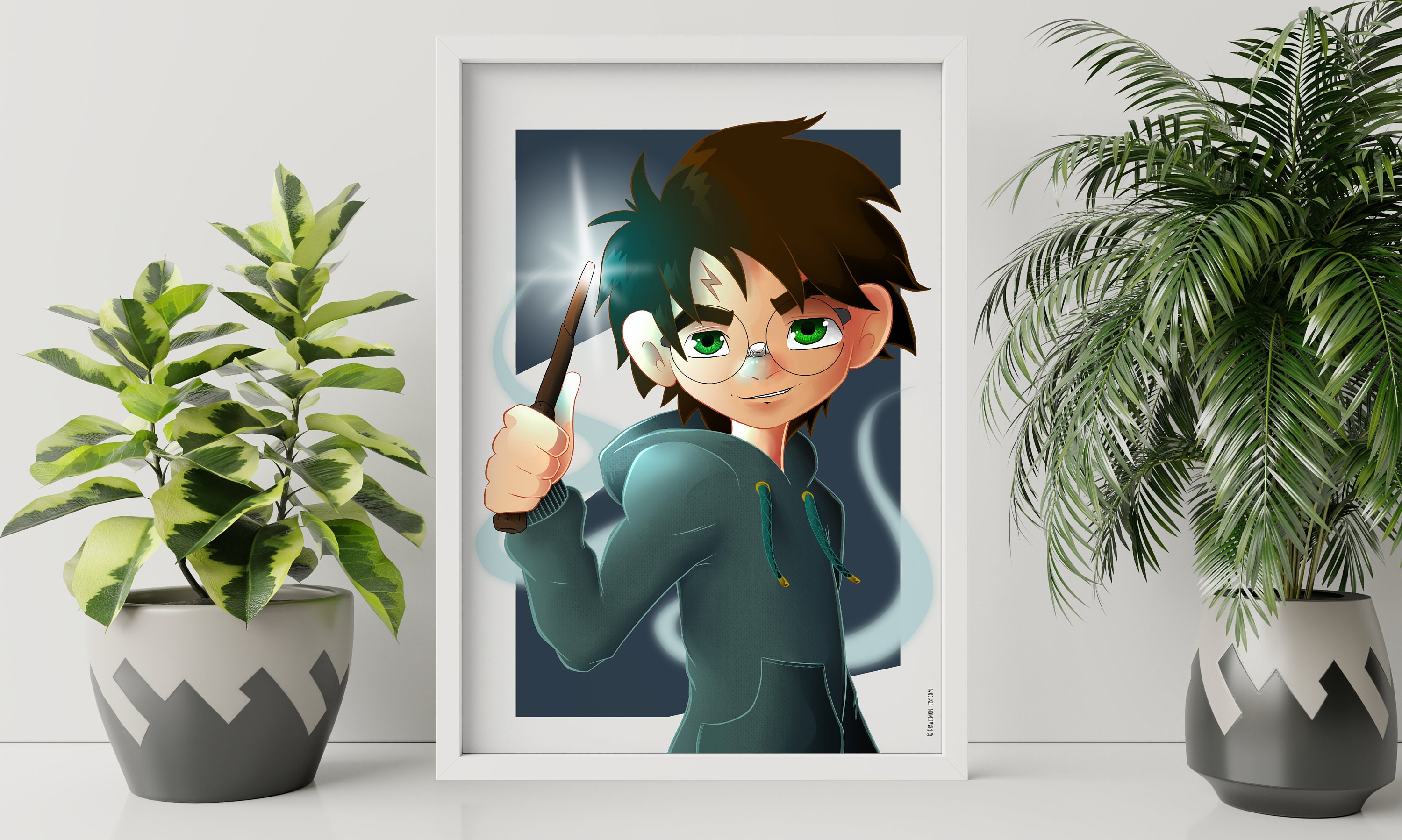 Druckbare Poster Zauberer Junge zum selbst drucken Zauberei | Etsy