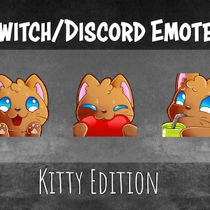 Emotes - Twitch Paket - Kitty Edition - Stream emote Hype Hi Herz / Katzen Kater Tier Tiere Lustig