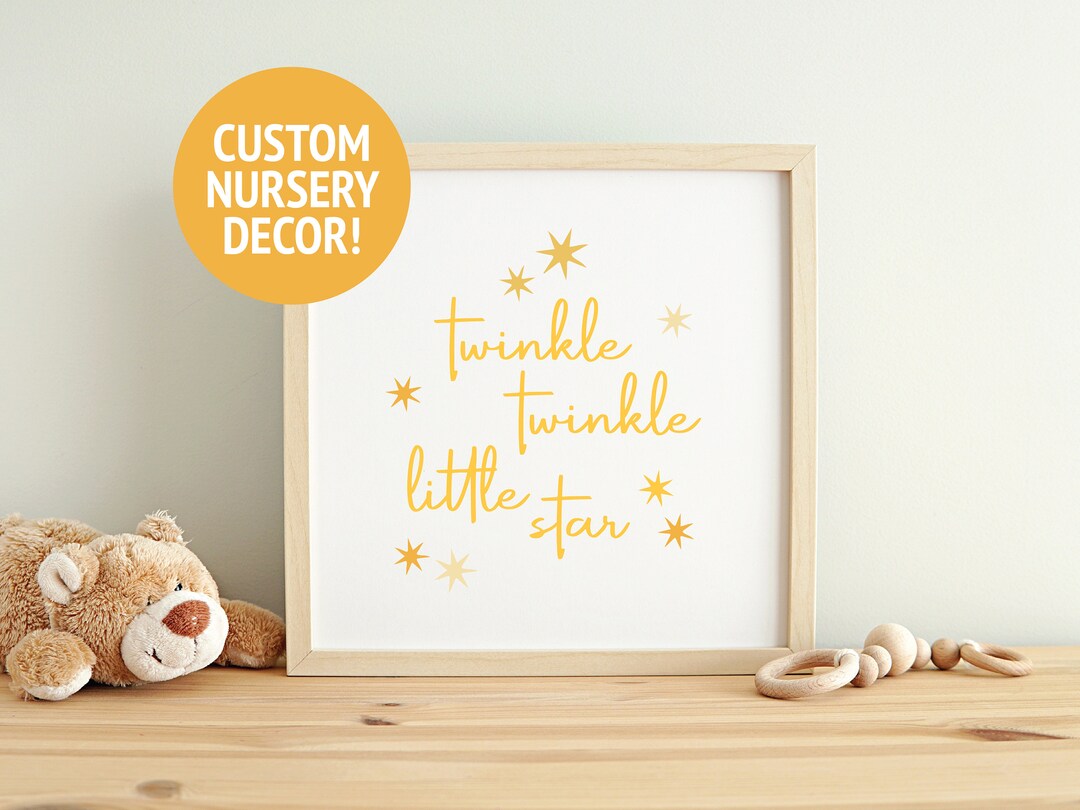 Custom Nursery Wall Art Nursery Decor Custom Nursery Quote Custom