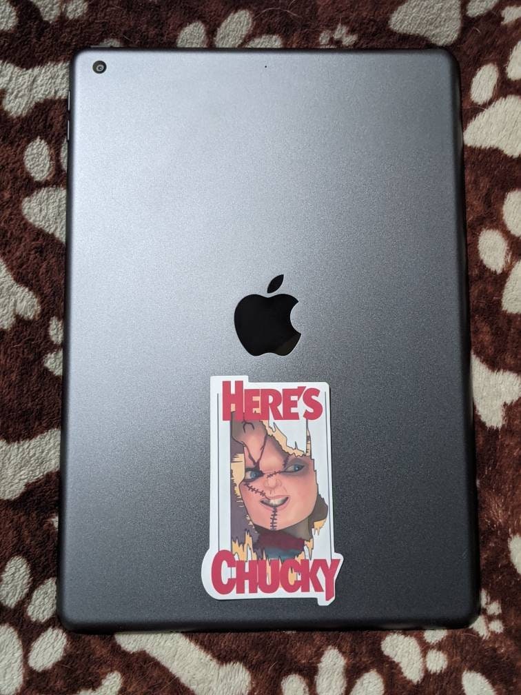 Here's Chucky Laminated Sticker, Childs Play Movie Decal - Etsy