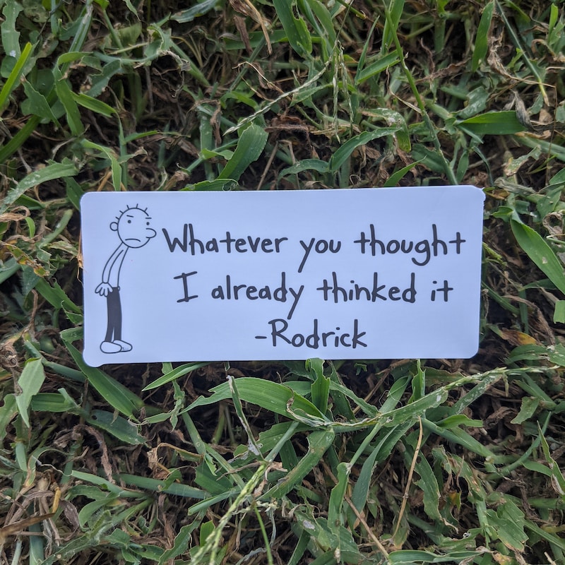 Wimpy Sticker Diary of a Wimpy Kid - Etsy