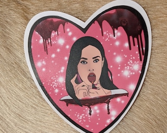 Jennifer's Body Heart Sticker, I'm a God, Megan Fox Sticker