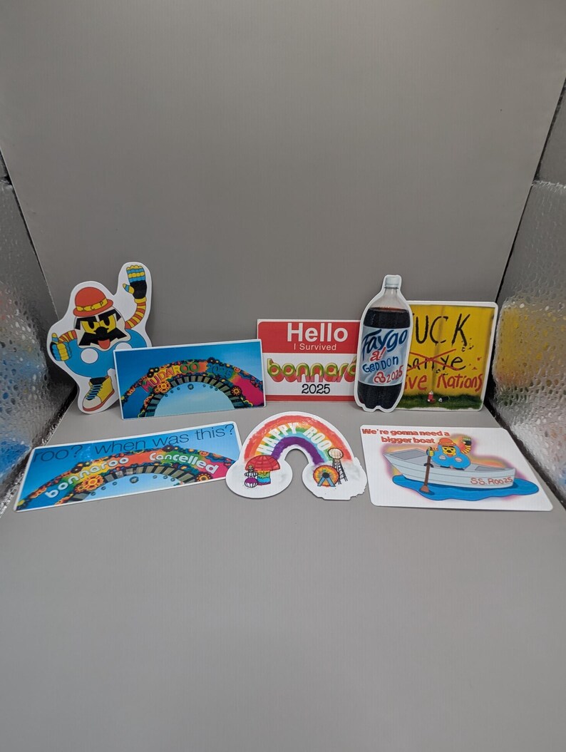 Bonnaroo 2025 Sticker Pack, Festival Stickers - Etsy