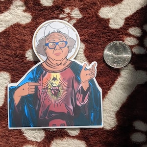 Danny DeVito Jesus Sticker, Always Sunny in Philadelphia Frank Stickers, Danny DeVito sticker, always sunny sticker, jesus sticker, devito