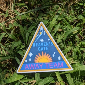 Heaven's Gate Away Team Sticker,  cult stickers, heaven's gate cult decal, cult decal, Halle comet,  bumper sticker, stickers for laptop