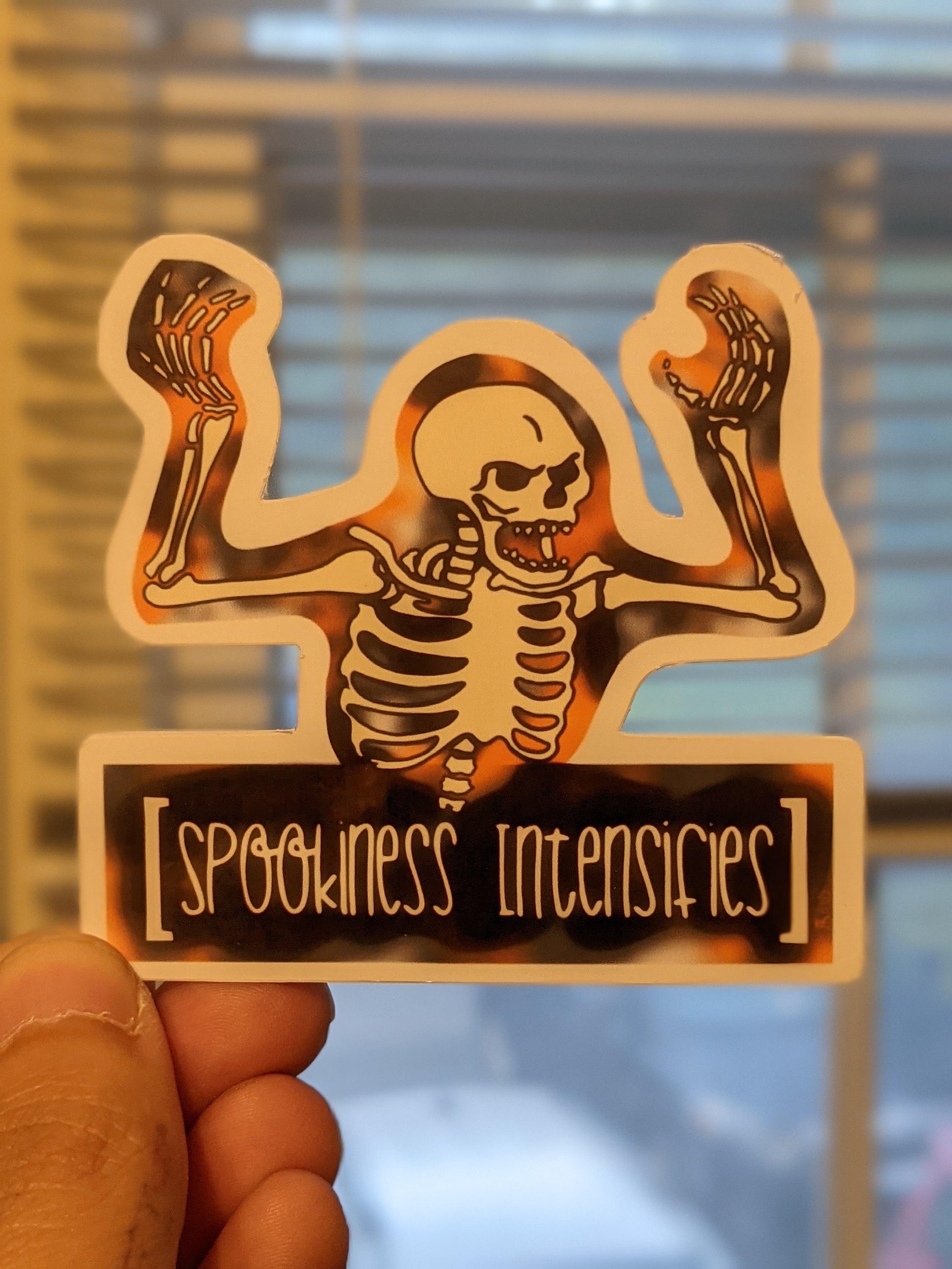 Halloween stickers skeleton stickers spookiness  Etsy