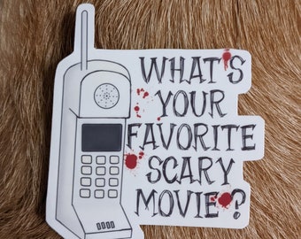 Scream 1996 Movie Sticker, Horror Fan Gift