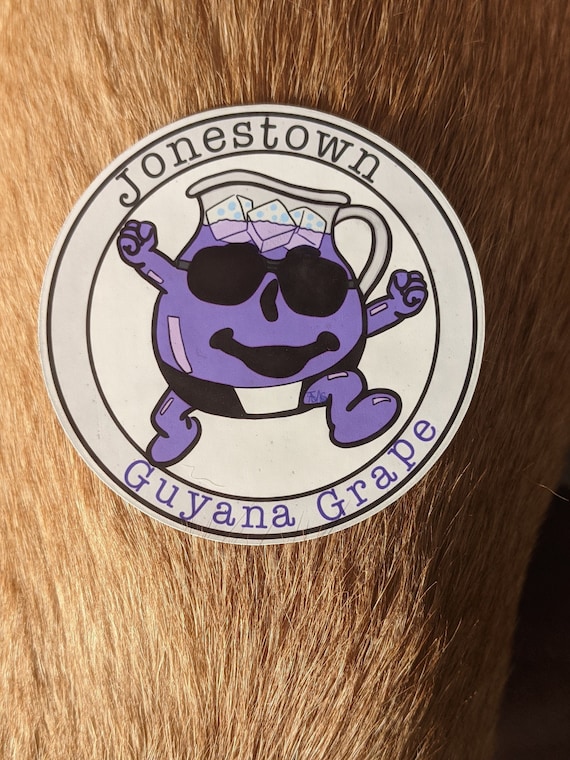 Jonestown Kool Aid Guyana Grape Sticker, Cult Sticker, Cult