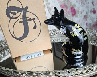 Vintage Fenton Art Glass Bon Bon Dish in Opalescent Blue Hobnail