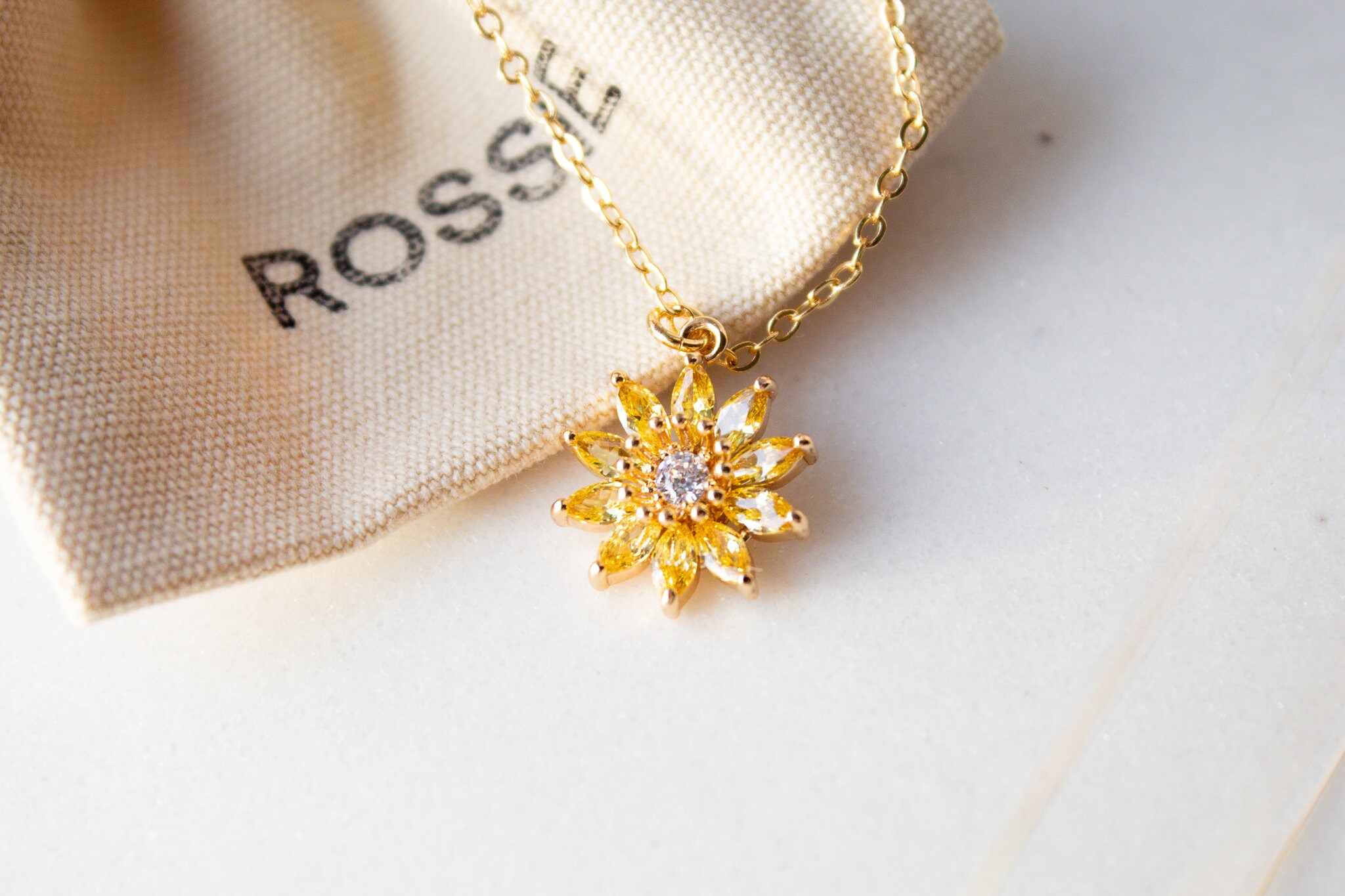 14K Gold SUNFLOWER PENDANT NECKLACE Gold Filled Delicate | Etsy 14K Gold SUNFLOWER PENDANT NECKLACE Gold Filled Delicate | Etsy
