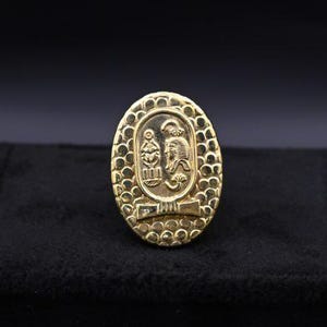 King Tutankhamun ring ancient Egyptian accessory with Egyptian Ornaments, symbol of protection and good luck in Egypt, Egyptian made BC