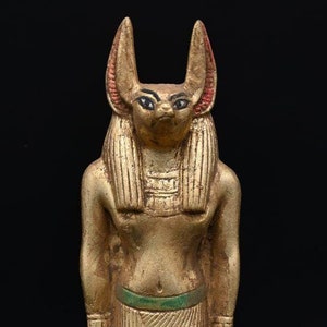 Ancient Egyptian Antiquities Anubis Statue B.C. Pharaonic Rare Antique Stone Sculpture