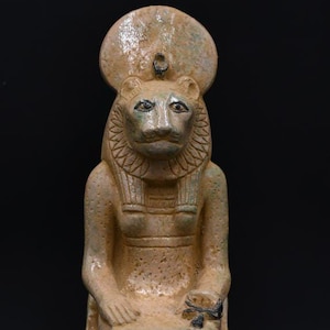 Sekhmet Egypt BC - Ancient Egyptian Antiquities Statue - Rare Pharaonic Stone Antique B.C. Statue - Authentic Egyptian Stone Sculpture