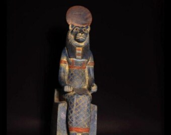 古代エジプトのセクメト像：希少なファラオの石彫刻 - Etsy 日本