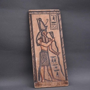 Egyptian Painting Relief God Horus Replica Egyptian Gift Rare Antique Statue BC