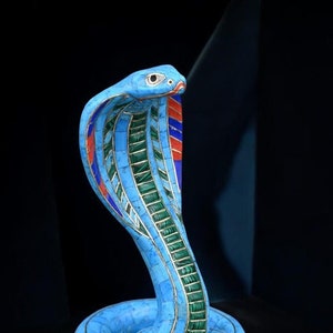Egyptian Uraeus, ancient Egyptian Cobra snake the goddess of protection in the ancient Egyptian Mythology Handcrafted cobra statues in Egypt