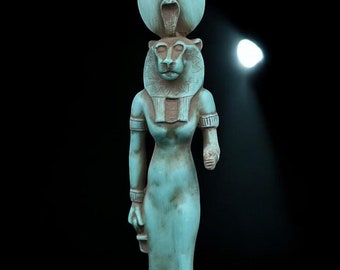 Tefnut Statue: Egyptian Goddess Replica