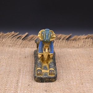 God Khnum, Egyptian Ram, Egyptian Statue, Rare Antique Statue, Ancient Egyptian Antiques Replica, Good Present BC