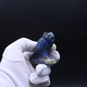 Lapis Lazuli Horus Amulet Necklace: Egyptian Protection Replica