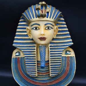 Tutankhamun pretty Egyptian Mask ancient Egyptian king the golden pharaoh sculpture Egyptian kings statues Handcrafted in Egypt