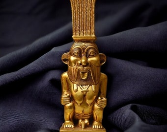 Rare Antique God Bes Statue - Ancient Egyptian Protector God of Fun - Finely Crafted Stone Figurine - Perfect Collector's Item for History