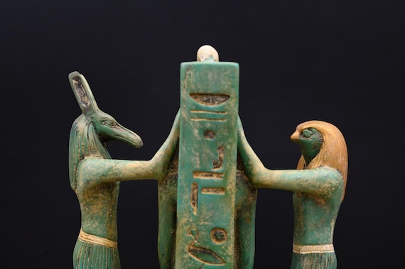 【連休値下】アヌビス ラムセス 3体セット Egypt Statue Hand-carved Egyptian Trinity Statue: King Ramesses III, Horus