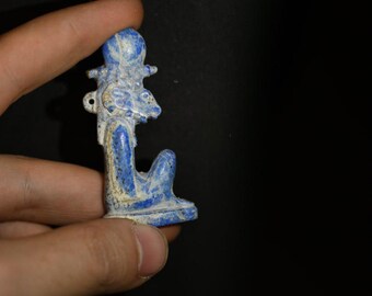 Handmade Khnum Amulet: Egyptian God Replica Décor